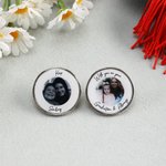 Personlig Med deg på din Graduation Photo Round Shape Graduation Lape Pin Badge med tekst Graduation Birthday Gift for Graduate