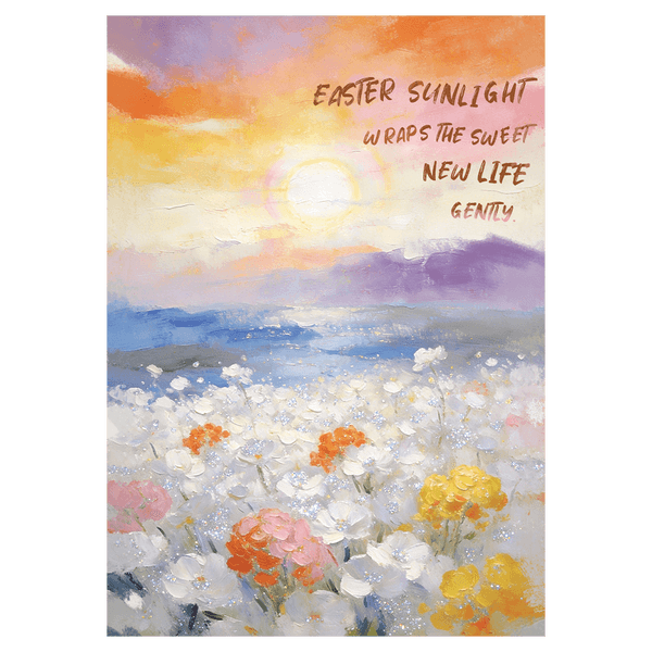 Floral Sunrise Easter Ecard