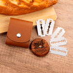 Personalized Multi-Pattern UFO Wooden Bread Lame with Name Text and Date for Valentine's Day Engagement Gift for Bakers Couples