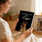 Personalized Letters To My Dog Pet Portrait Photo A5 Journal Notebook with Text Birthday Memorial Gift for Pet Owners