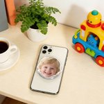 Personalized Photo Design Acrylic Magnetic Phone Grip Stand Holder with Name and Year Mobile Phone Accessories Birthday Gift for Women