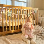 Jouet en peluche lapin avec nom et année de la première fête de Pâques Cadeau de fête de bébé pour les enfants