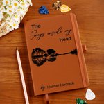 Personalized The Songs Inside My Head PU Leather Journal Notebook with Name and 192 Lined Pages Daily Use Music Studio Gift for Musicians