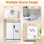 Personalized Flower Pink Bow Magnetic PU Leather Bookmark Clip with Name Reading Accessories Birthday Gift for Book Lovers