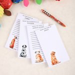 Personalised Dog Breed Notepad with Name and Title Office Work To Do List Stationery Appreciation Birthday Gift for Dog Owners Office Workers