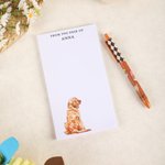 Personalised Dog Breed Notepad with Name and Title Office Work To Do List Stationery Appreciation Birthday Gift for Dog Owners Office Workers