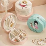 Henkilökohtainen syntymä kukka seppele sarjakuvahahmo korut laatikko nimi syntymäpäivä häät lahja naisille tyttö