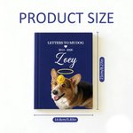 Personalized Letters To My Dog Pet Portrait Photo A5 Journal Notebook with Text Birthday Memorial Gift for Pet Owners