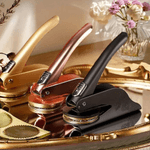 Personalised Birth Flower Book Embosser Stamp Hand Held Embosser with Initial Wedding Birthday Gift for Couple Friend