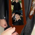Personalised 2/4 Photos Design Gradient Colour Graduation Sash with Name and Year Graduation Celebration Gift for Class of 2026 Graduates