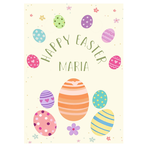 Colorful Easter Eggs Ecard