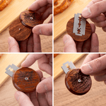 Personalized Multi-Pattern UFO Wooden Bread Lame with Name Text and Date for Valentine's Day Engagement Gift for Bakers Couples