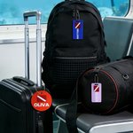 Personalisierte Multicolor Taucher Flagge Design Acryl Gepäckanhänger mit Text Reisezubehör Tauchen Ausbildung Geburtstag Geschenk für Taucher