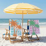 Personalised Multicolor Palm Tree Quick Dry Oversized Beach Towel with Name Travel Essentials Birthday Summer Vacation Party Gift for Women