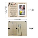 Personalized Cardinal Photo Frame Ornament with Name and Text Home Decor in Loving Memory Sympathy Gift for Family