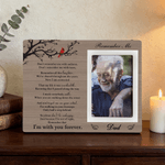 Personalized Cardinal Photo Frame Ornament with Name and Text Home Decor in Loving Memory Sympathy Gift for Family