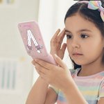 Personalisierte Fantasy Einhorn Initial Portable LED Double-Sided Compact Makeup Spiegel mit Namen Geburtstag Brautjungfer Geschenk für Frauen Mädchen