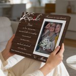 Personalized Cardinal Photo Frame Ornament with Name and Text Home Decor in Loving Memory Sympathy Gift for Family