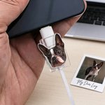 Personalised Face Photo Design Set of 2 Acrylic Cable Protector for iPhone Type-C Phone Accessory Birthday Gift for Family Friends