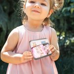 Personalized Cute Mom and Baby Plush Bunny Mini Pocket Tin Box with Colourful Name Comfort Toy Easter Birthday Gift for Kids