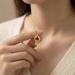 Personligt Dreamcatcher fjäderhalsband med födelsesten Smycken Födelsedag Mors dag present till mamma Kvinna