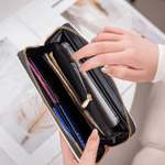 Gepersonaliseerde 3D Cartoon Hond Retro Hart PU Leren Hand Portemonnee met Naam en Rits Dagelijks Gebruik Verjaardag Moederdag Cadeau voor Huisdierbezitter Lover