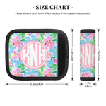 Henkilökohtainen kesä Trooppiset kukat Monogrammi matkatavaroiden kahvan kansi nimi matkalaukku Travel tarvikkeet Syntymäpäivä lahja Travel ystäville ystävät