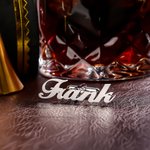 Personalised Simple Name Wedding Cufflink Clothes Accessories Wedding Anniversary Gift for Groom Groomsman