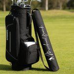 Personalized Golf Character Silhouette Insulated Beer Cooler Bag with Name Sports Accessories Golf Club Birthday Gift for Golf Lovers