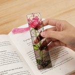Personalised Birth Flower Stained Glass Acrylic Bookmark with Name  Birthday Gift for Book Lovers