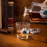 Personalized Photo Whiskey Decanter with Name and Date Father's Day Birthday Gift for Fathers Bartenders