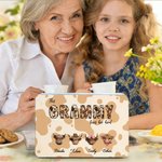 Personalised 1-8 Highland Cows Biscuit Tin Storage Box with Names and Title Daily Use Birthday Mother's Day Gift for Mom Grandma