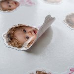 Personalised Photo Waterproof Stickers Labels with Name Gender Reveal Party Baby Shower Birthday Favor Packing for Newborn New Parents