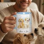 Tazza personalizzata in ceramica da 15 oz con nome per uso quotidiano Regalo di compleanno per l'amante del proprietario dell'animale domestico