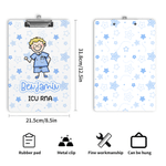 Personalized Simple Line Cartoon Character Acrylic Clipboard with Name Nurse Doctor Week Appreciation Gift for for Medical Staff Student
