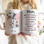 Tazza personalizzata in ceramica da 15 oz con nome per uso quotidiano Regalo di compleanno per l'amante del proprietario dell'animale domestico