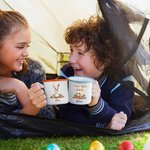 Gepersonaliseerde 355 ml Emaille Mok met Grappige Konijnenmotief en Naam Paasfeest Cadeautje voor Kinderen