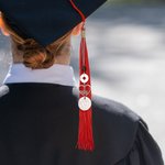 Personalised Birthstone Compass Heart Design Rear View Mirror Car Charm with Engraved Year and Text Graduation Gift for Graduates Car Owner