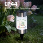 Personalisiertes wasserdichtes Osterhasen Solar Gartenlicht mit Namen und Initiale Gartendeko Alltag Ostern Party Geschenk für Familie Kinder