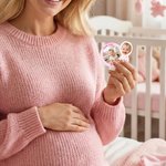 Personalised Photo Waterproof Stickers Labels with Name Gender Reveal Party Baby Shower Birthday Favor Packing for Newborn New Parents