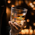 Personalized Tennis Cartoon Character Whiskey Decanter with Name Father's Day Birthday Gift for Tennis Lover Husband