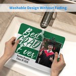 Personalisierte Multicolor Streifen Best Grad Ever Foto Anti-Rutsch-Mauspad mit Namen und Klasse von 2026 Graduierung Geschenk für Absolventen Senioren