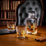 Personalized Tennis Cartoon Character Whiskey Decanter with Name Father's Day Birthday Gift for Tennis Lover Husband