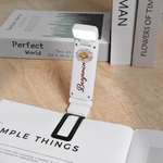 Gepersonaliseerde Geboortebloem Oplaadbare LED Boek Licht Klem met Naam Leestoebehoren Verjaardag Moederdag Cadeau voor Boekenwurm Student