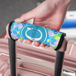 Henkilökohtainen kesä Trooppiset kukat Monogrammi matkatavaroiden kahvan kansi nimi matkalaukku Travel tarvikkeet Syntymäpäivä lahja Travel ystäville ystävät