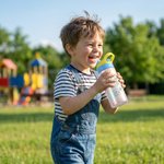 Bouteille d'eau isotherme 12 oz personnalisée avec nom de licorne arc-en-ciel Utilisation quotidienne pour le sport à l'extérieur Anniversaire Cadeau de rentrée pour les enfants