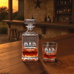 Personalized Happy Father's Day Family Photos Whiskey Decanter with Names Father's Day Anniversary Gift for Dad