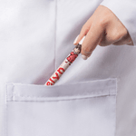 Personalized Cute Simple Line Nurse Draw Multicolor Retractable Glitter Ballpoint Pen with Name Appreciation Birthday Gift for Medical Staff