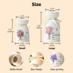 Personalized Exquisite Birth Flower Butterfly Ceramic Vase with Name Text Date Mother's Day Birthday Gift for Mom Grandma Female Friend