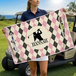 Funda de asiento de carrito de golf personalizada con nombre e inicial Accesorios para campos de golf Regalo de cumpleaños para golfistas Clubes de campo